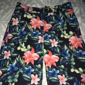 Boys Abercrombie Hawaiian Flowers Swim Trunks